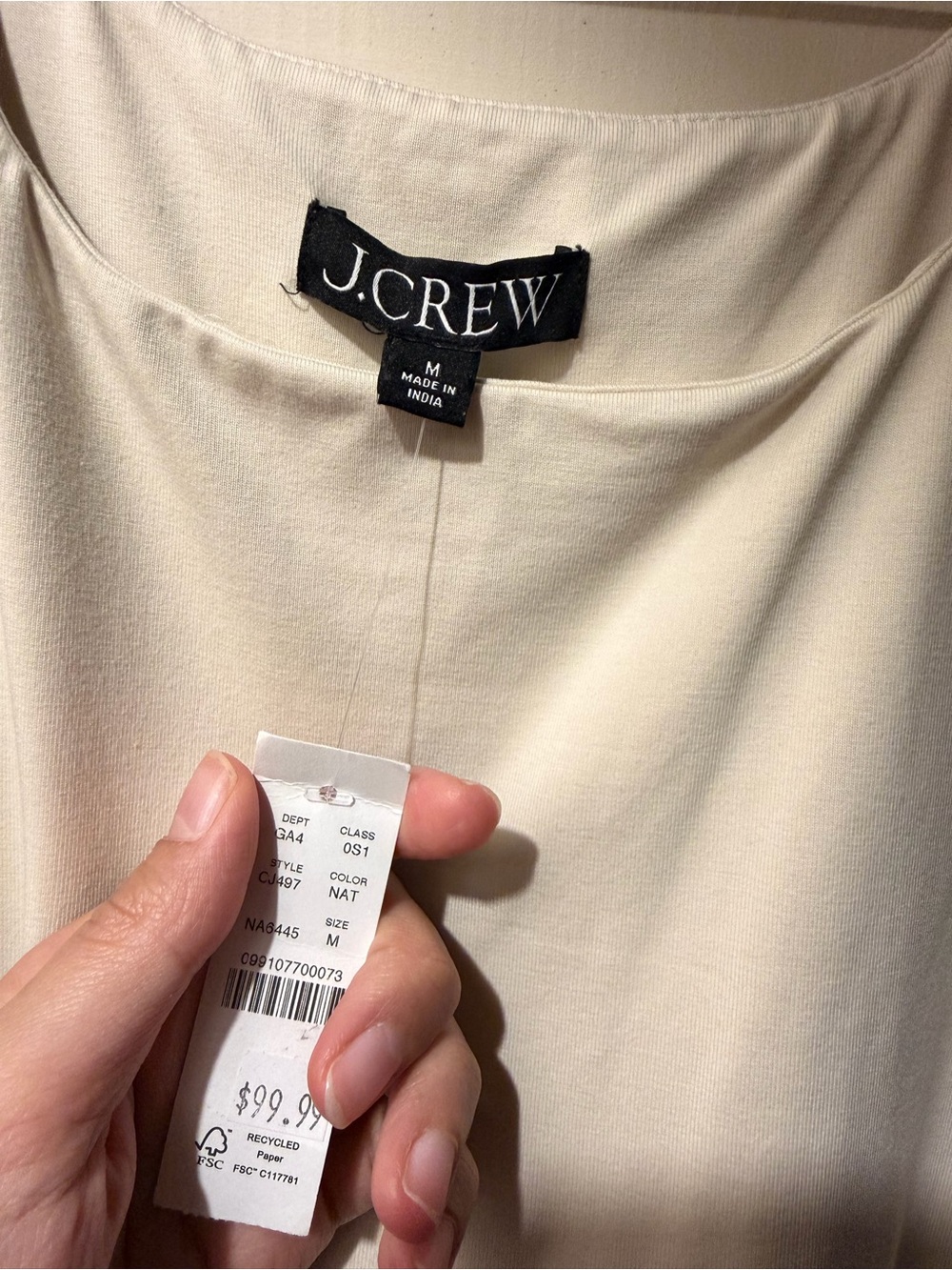 J. Crew NWT Drop waist mixy dress - Picture 4 of 5